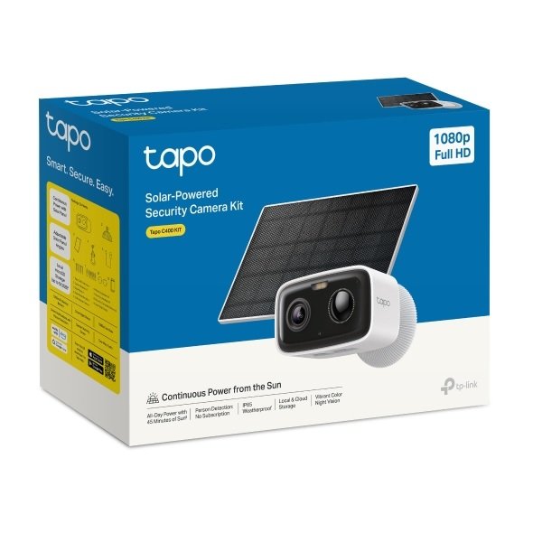 CAMARA IP EXTERIOR WIFI TAPO C400 KIT CAMARA IP A BATERIA + PANEL SOLAR 

1283